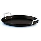 Le Creuset oval fiskpanne 25x40 cm Svart