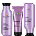 Pureology Hydrate Shampoo, Conditioner and Soft Mask, Moisturising Bundle for Dry Hair, Sulphate Free for a Gentle Cleanse