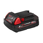 Milwaukee Batteri M18 B2; 18 V; 2.0 Ah; Li-Ion