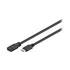 MicroConnect USB typ C-förlängningskabel USB-C till USB-C 1,5 m