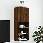 vidaXL TV-benk med LED-belysning brun ek 40,5x30x102 cm 837063