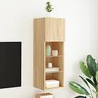 vidaXL Tv-skåp med LED-belysning sonoma-ek 30.5x30x90 cm 837005