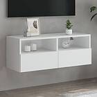 vidaXL Väggmonterad TV Stand vit 80x30x30 cm konstruerat trä 836868