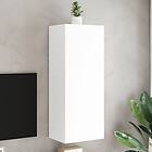 vidaXL Väggmonterad TV-benk vit 40,5x30x102 cm konstruerat trä 836931