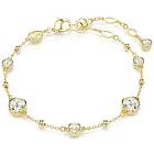 Swarovski 5680094 Imber bracelet, Round cut, White, Gold- Jewellery