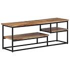 vidaXL Tv-bänk 110x30x39 cm massiv återvunnen teak 358518
