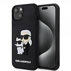 Karl Lagerfeld iPhone 13 Skal 3D Rubber & Choupette Svart