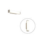 Qazqa Baderoms vegglampe stål 32 cm inkl. LED IP44 Cascada
