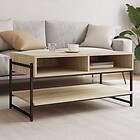 vidaXL Soffbord sonoma-ek 90x50x45 cm konstruerat trä 838969