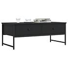 vidaXL Soffbord svart 101x49x39.5 cm konstruerat trä 837737