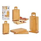 Bigbuy Home Set Skjærefjøl Med stöd Brun Bambu (6 Delar) (21 x 14 x 0,8 cm)