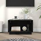 vidaXL TV Stand svart 60x35x35 cm massiv furu 813828