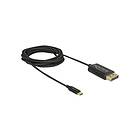 DeLock DisplayPort-kabel USB-C till DisplayPort 2 m