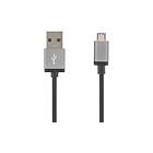 Deltaco MICRO-110F USB-kabel USB till mikro-USB typ B 1 m