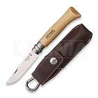 Opinel No8, leather belt sheath OP01089