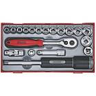 Teng Tools 19 delars Hylsnyckelsats. Med 3/8" fyrkantsfäste TT3819