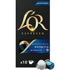 L’OR Kaffekapsel Ristretto 09 Decaffeinato 10kpl