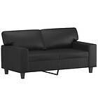 vidaXL 2-sitssoffa svart 120 cm konstläder 359412