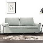 vidaXL 2-sitssoffa ljusgrå 140 cm sammet 359529