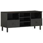 vidaXL Tv-bänk svart 100x33x46 cm massivt mangoträ 356837