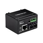 TRENDnet TI-F10SC fibermediekonverterare 10Mb LAN, 100Mb LAN TAA-kompatibel