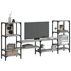 vidaXL Tv-bänk grå sonoma 206,5x28,5x95 cm konstruerat trä 842484