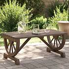 vidaXL Soffbord för trädgården 90x50x40 cm massiv furu 365108