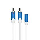 Luxorparts Adapter 2x RCA-hanar till 3,5 mm-hona