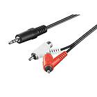 Luxorparts Grenkabel 3,5 mm till RCA