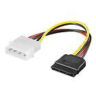 Luxorparts Strömadapter 4-pin Molex till Sata