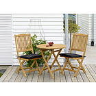 Brafab Filippa & nova matgrupp Teak 2 fällstolar & 70 cm bord
