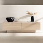 Venture Home TV-bänk Cuenca TV Bench Whitewash Clear glass Melamine/Glass 30168-
