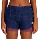 New Balance RC Seamless Printed 2 in 1 Short 3'' (Women's)