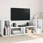 vidaXL TV-skåp 2 st vit 75x30x50 cm konstruerat trä 840786