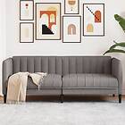 vidaXL Soffa 2-sits taupe tyg 372609