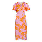 Vila Vinakita V-neck Wrap Midi Dress