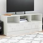 vidaXL TV-skåp vit 99x39x44 cm stål 841738