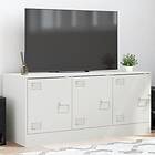 vidaXL TV-skåp vit 99x39x44 cm stål 841648