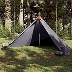 vidaXL Familjetält tipi 7 person grå och orange vattentätt 94712