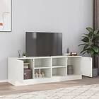 vidaXL TV-skåp 2 st vit 67x39x44 cm stål 841702