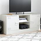 vidaXL TV-skåp vit 99x39x44 cm stål 841690