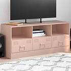 vidaXL TV-skåp rosa 99x39x44 cm stål 841734