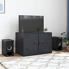vidaXL TV-skåp svart 67x39x44 cm stål 841631