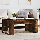 vidaXL Soffbord rökfärgad ek 102x55x42 cm konstruerat trä 831858