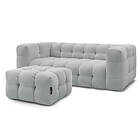 Bobochic Canapé droit fixe 3 places CLOUD