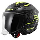 LS2 Of616 Airflow Ii Brush Open Face Helmet Svart S