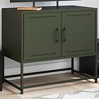 vidaXL TV-skåp olivgrön 68,5x39x60,5 cm stål 846474