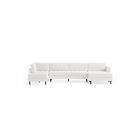 Chilli Soffa m. Divan och Schäslong Lijana 6-sits Vit Bouclé H90105-LBCH+M3S+RCH(Wales 101)