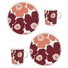 Marimekko Unikko Frukostset 4-pack