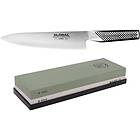 Global G-2 Kockkniv 20cm Mareld slipsten 1000/3000 Grit